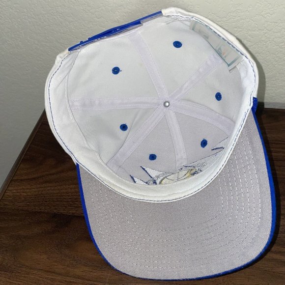 Vintage 90's Authentic Golden State Warriors Snapback Hat Shark Tooth Logo 7 - Picture 11 of 16